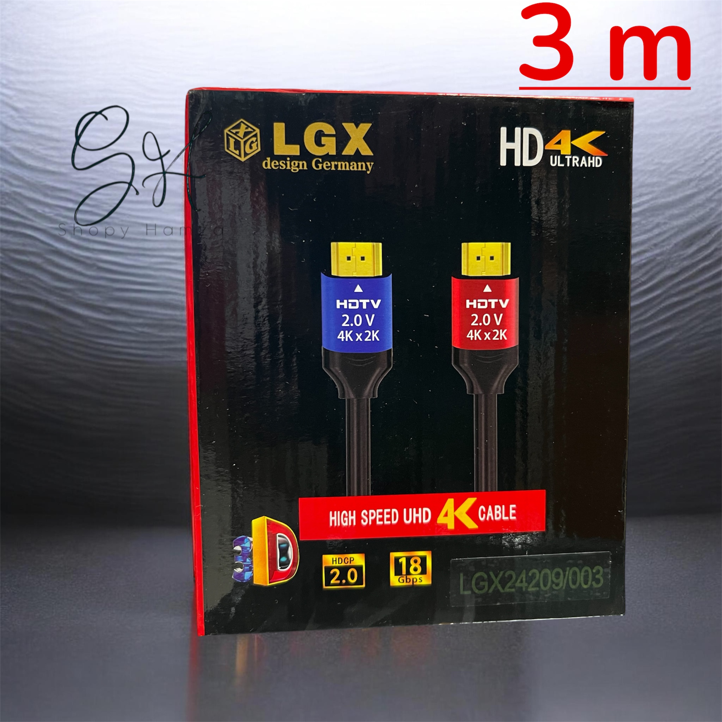 Cable HDMI 2.0 4K Ultra HD 3m